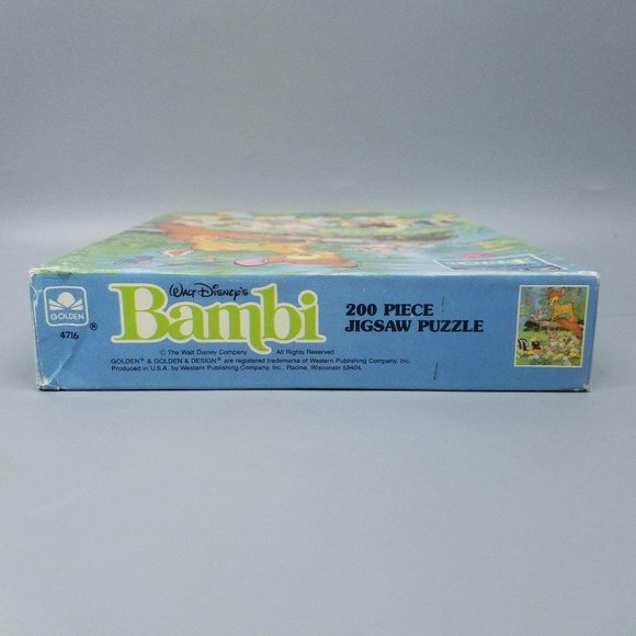 Vtg Golden Disney Bambi Jigsaw Puzzle 200 Pc - Picture 7 of 9
